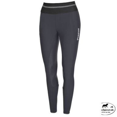 Pikeur Gia Softshell Tights m. Fuldgrip - Dark Shadow