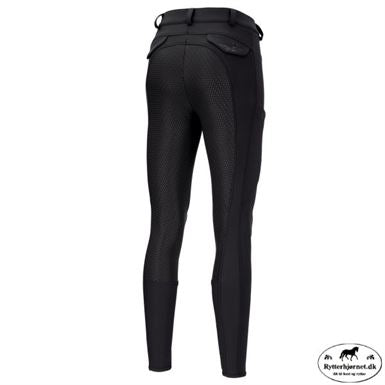 Pikeur Laure Softshell Ridebukser med Fuldgrip - Sort
