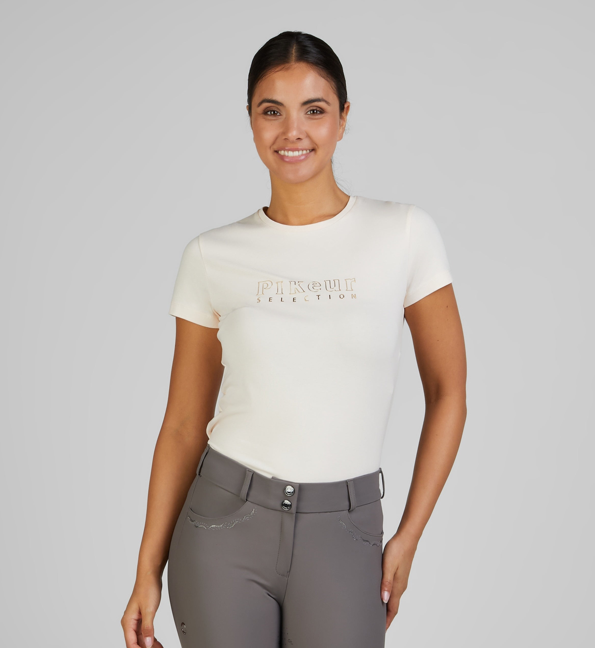 Pikeur T-Shirt Med Rund Hals - Soft Rose