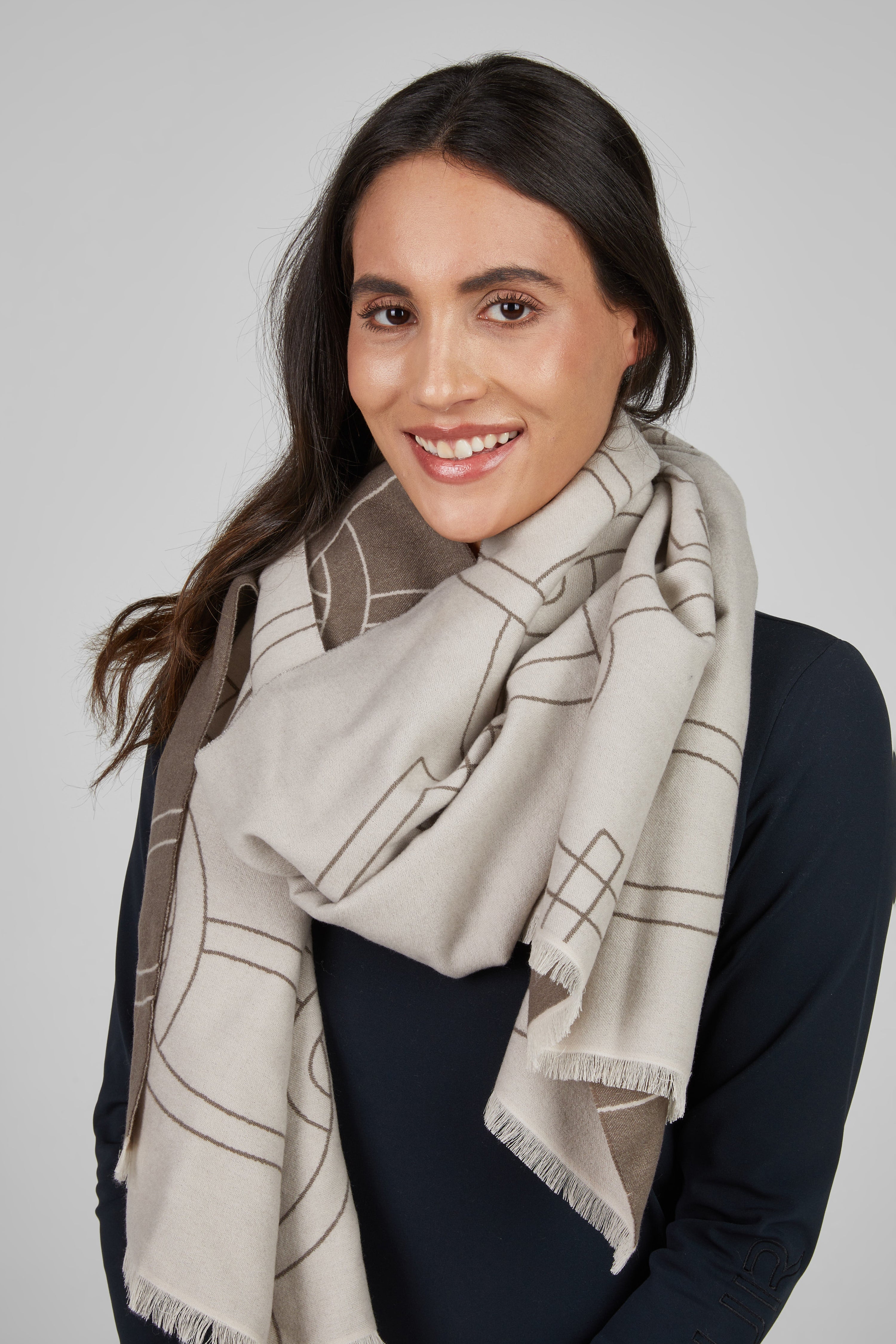 Pikeur Tørklæde 200x61 cm - Pale Grey