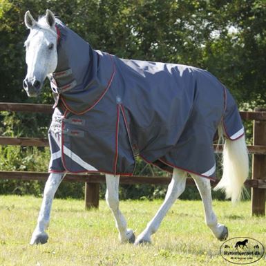 Premier Equine Buster 50 gram Dækken M. Snug Fit Hals - Grå