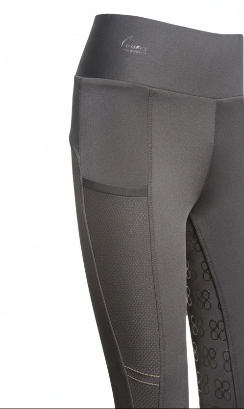 RC Ride Tights med Fuldgrip Til Børn - Sort