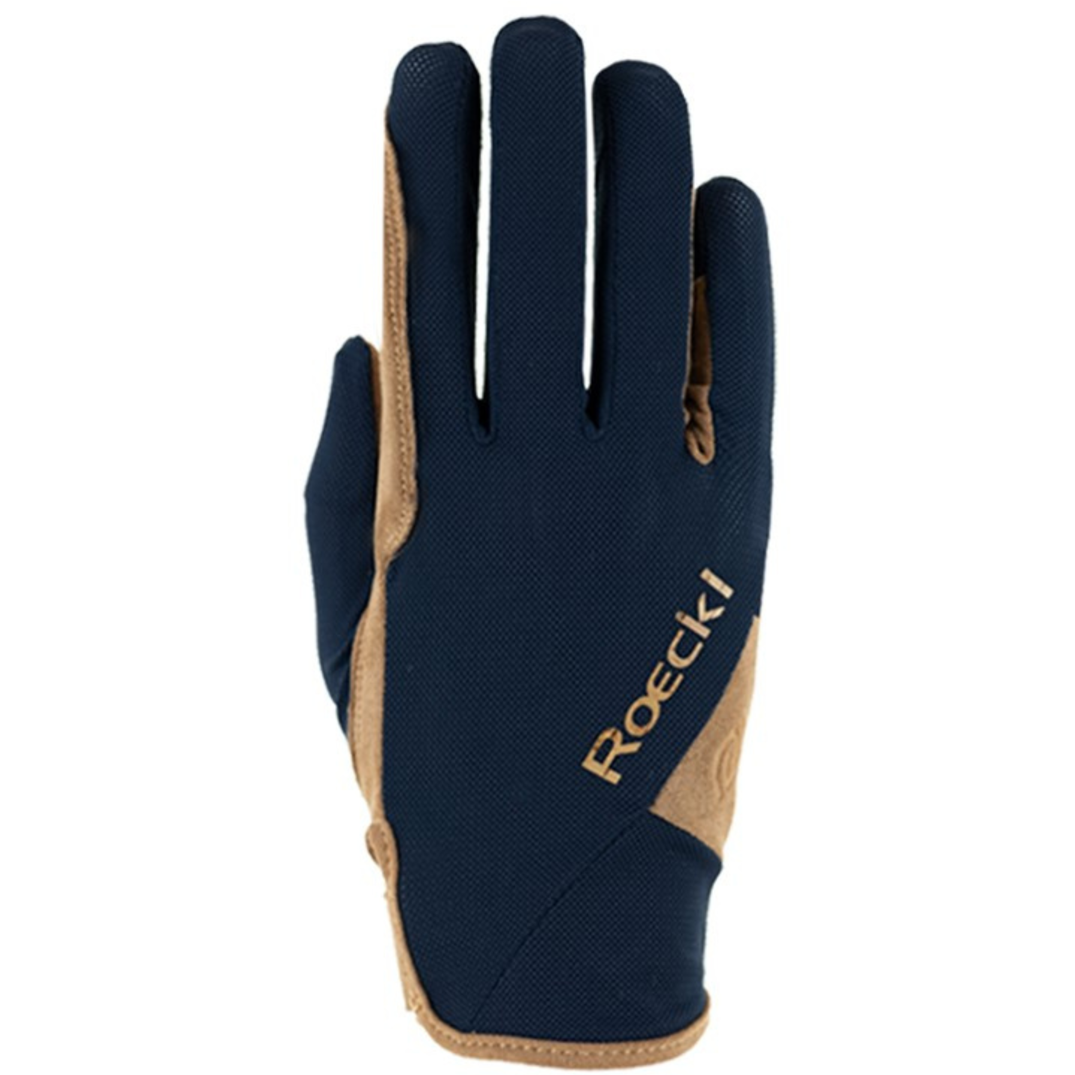 Roeckl Mareno Ridehandske - Navy/Camel