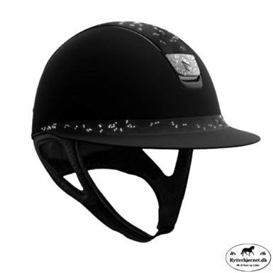 Samshield 2.0 Shaowmatt Miss Shield M. Crystal Leaf Top & Frontbånd & Crystal Fabric Blazon - Sort