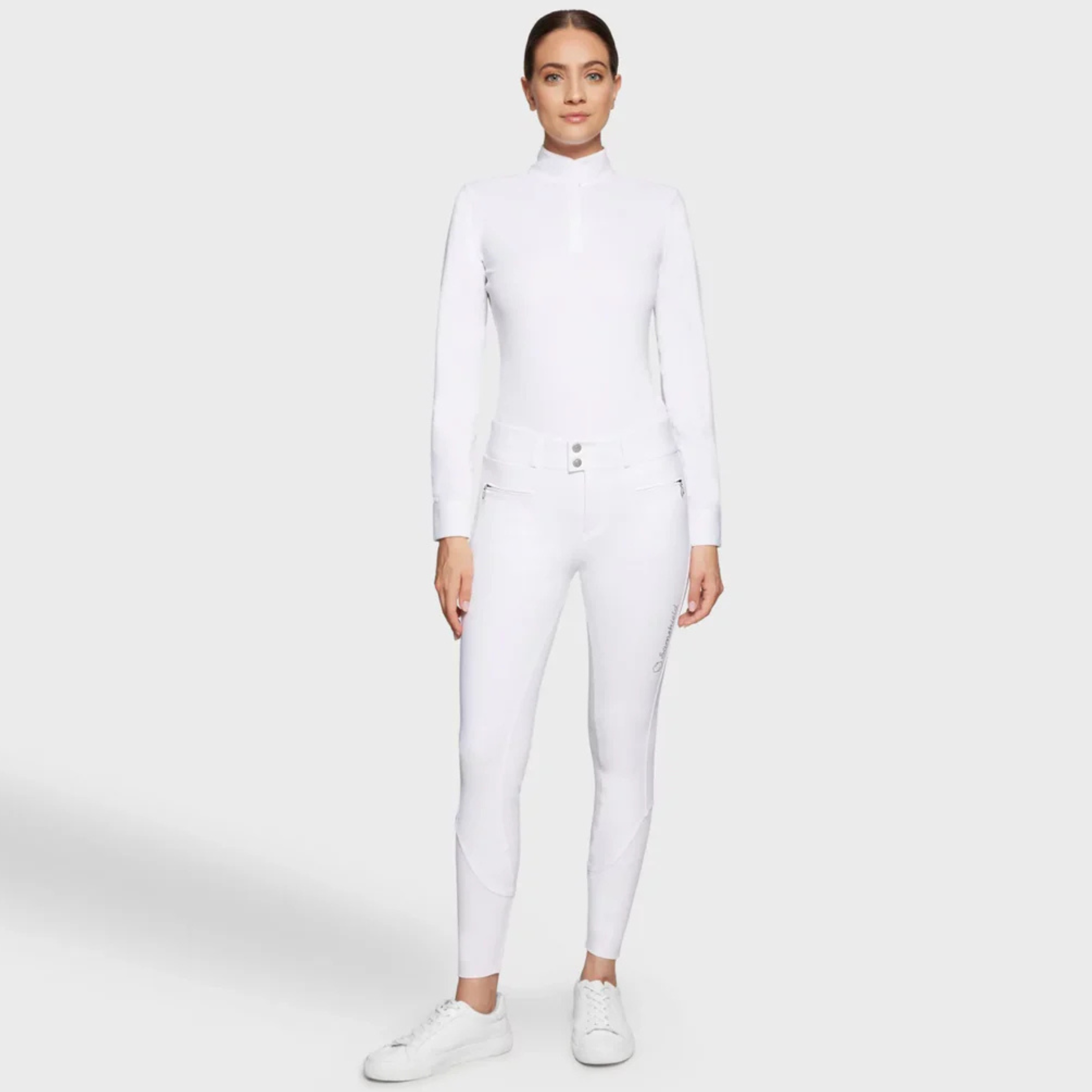 Samshield Clara Ridebuks M. Fuldgrip & Høj Talje - Hvid