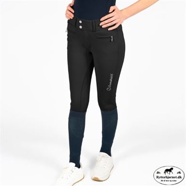 Samshield Clara Ridebuks M.Fuldgrip & Høj Talje - Sort
