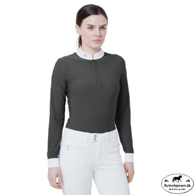 Samshield Loise Crystal Leaf Langærmet Stævneshirt - Magnet