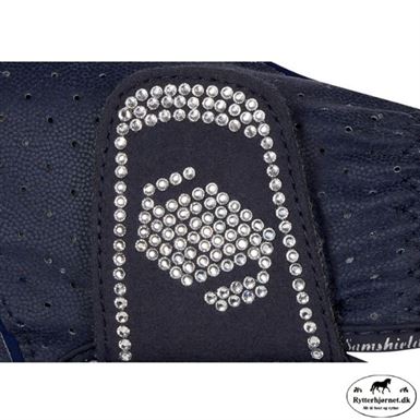 Samshield V-skin Handske m. Swarowski - Navy