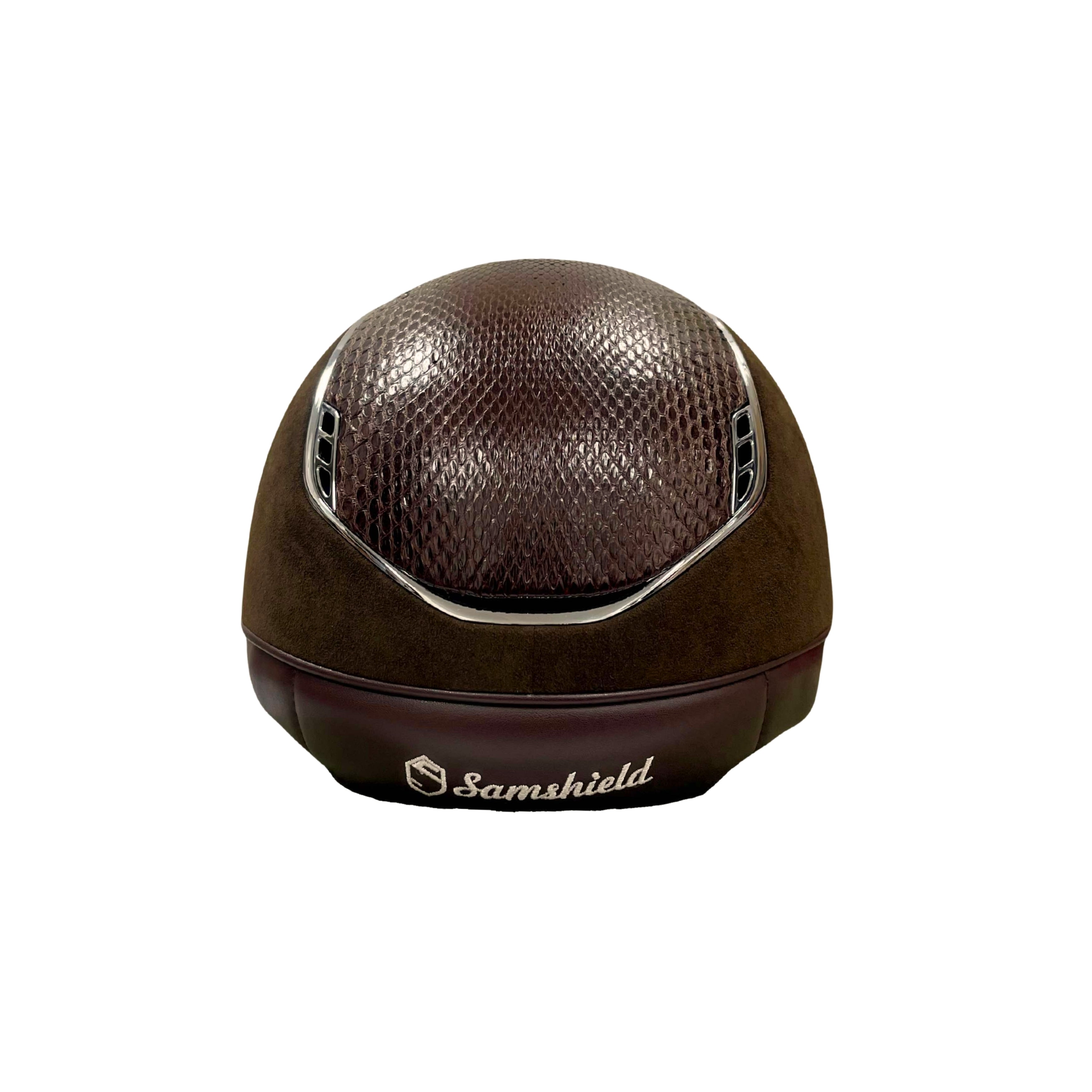 Samshield Miss Shield 2.0 Alcantara Top+Fb. Python Chrome Trim+BL - Brun