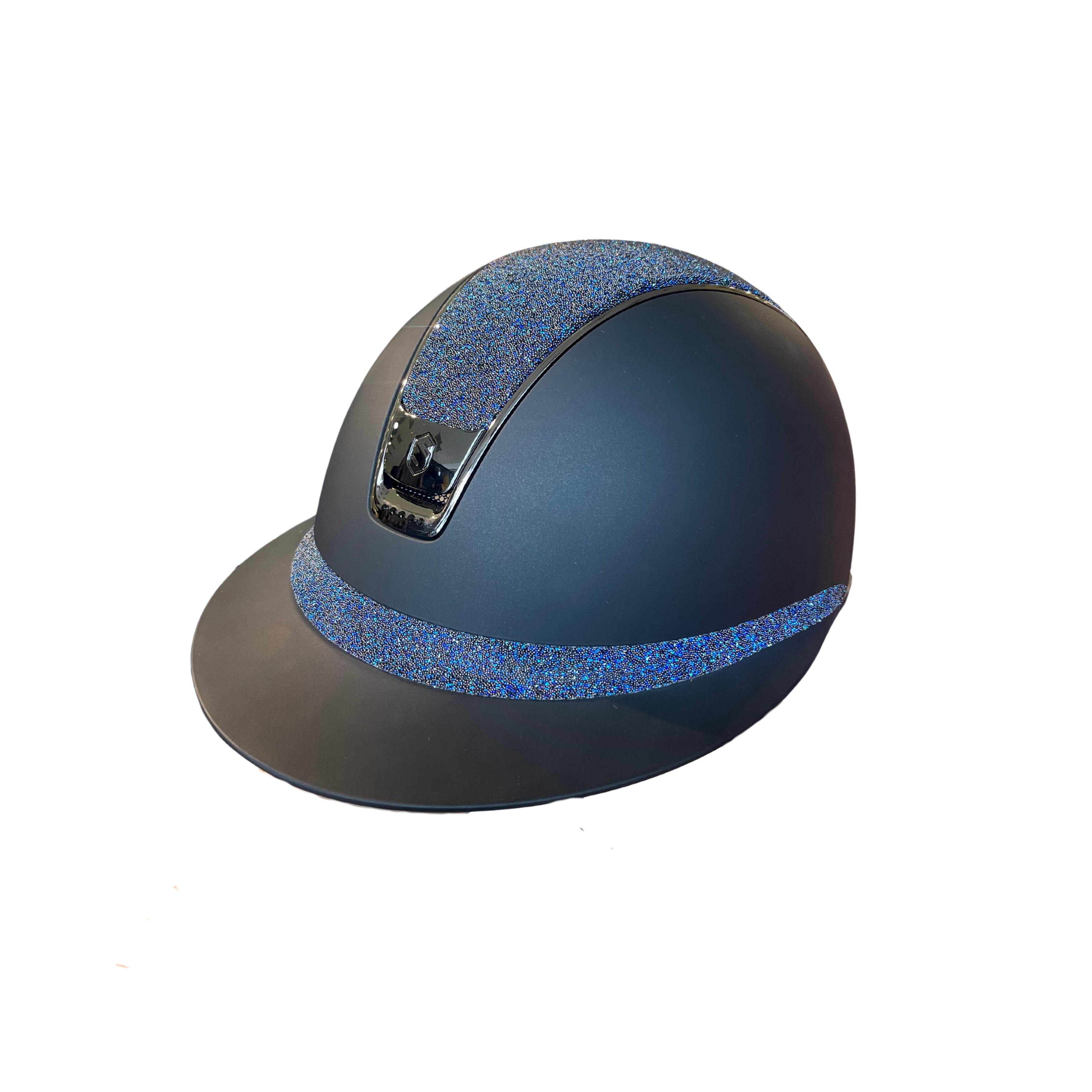Samshield Miss Shield 2.0 Shadowmatt M. Crystal Fabric Blue T+B + 5 Swarovski Sten - Sort
