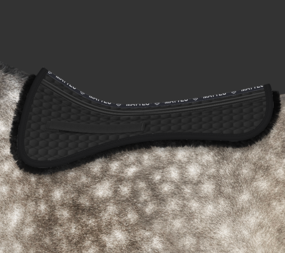 Mattes Dressur Korrektionspad m. Lam Uden Kant