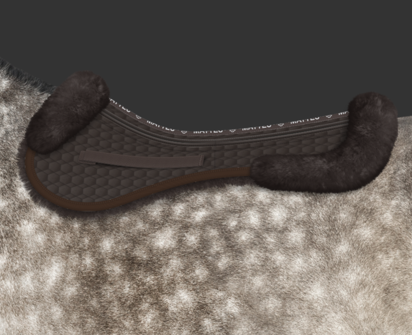 Mattes Korrektionspad Lam Spring Med Kant - Brun/Brun