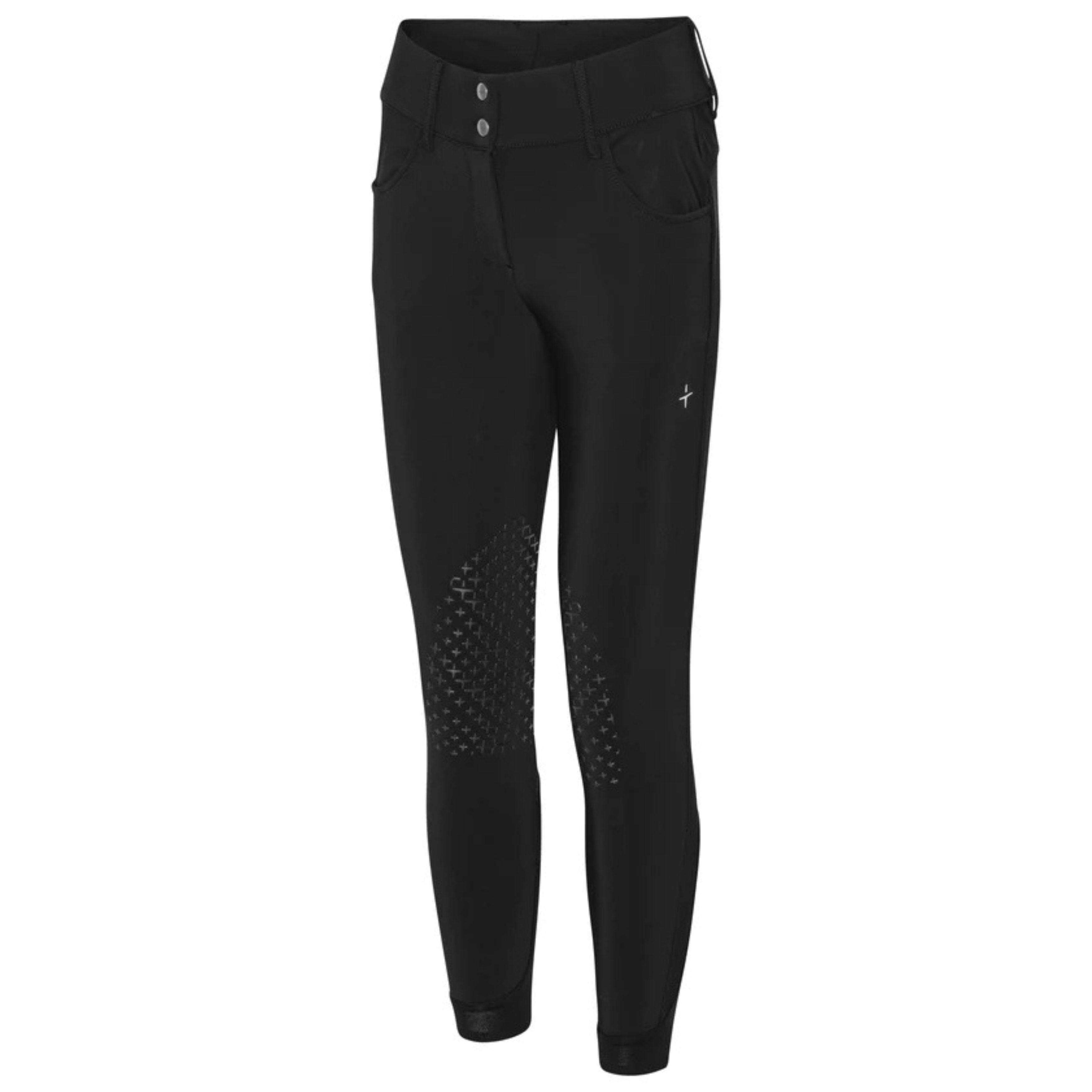 Trolle Projects Athl High Waist Ridebukser m. knægrip - Sort