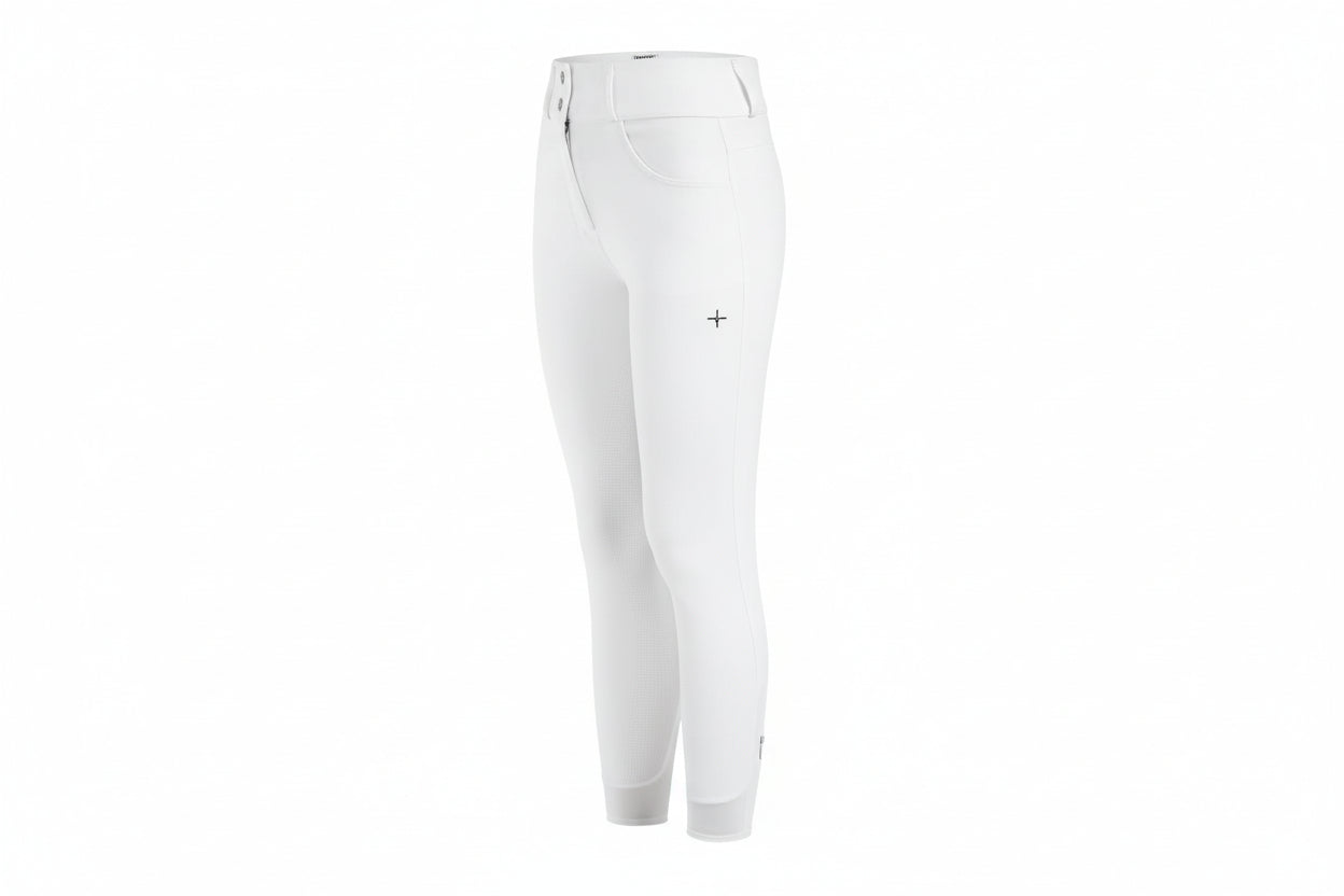 Trolle Projects Star Cut Hight Waist Ridebukser M. Knægrip - Hvid