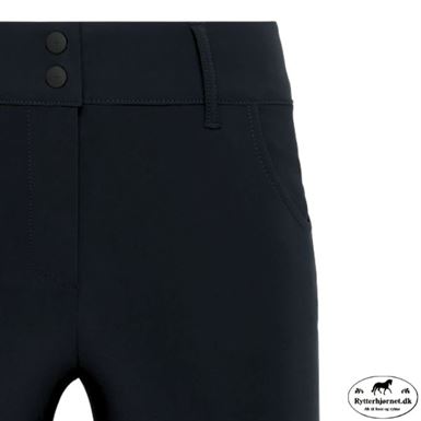 Trolle Projects Star Cut Hight Waist Ridebuks M. Knægrip - Sort