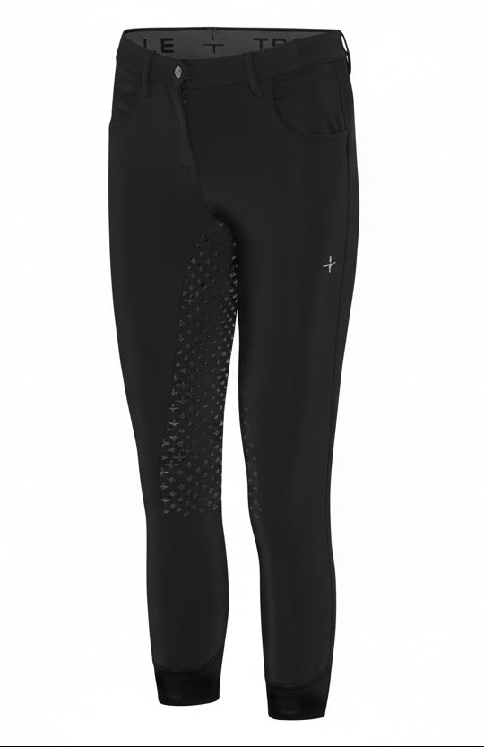 Trolle Projects Star Cut Ridebukser M.Fuldgrip Til Børn - Sort