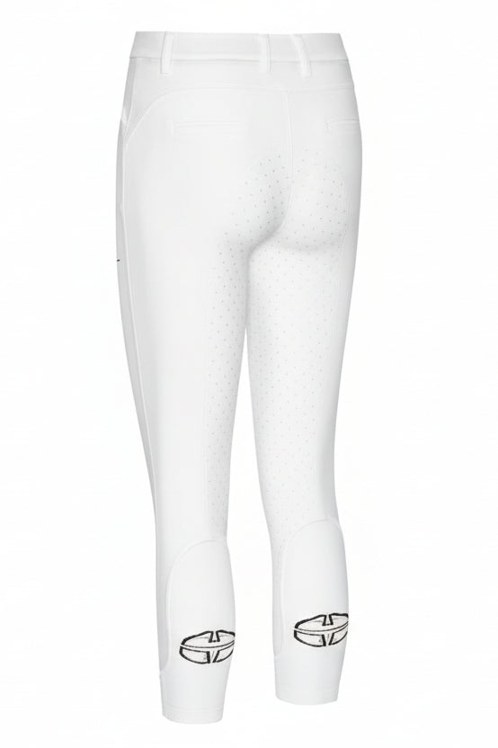 Trolle Projects Star Cut Ridebukser M.Fuldgrip Til Børn - Hvid