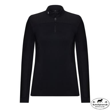 Trolle Projects Langærmet Polo Tech Bluse - Sort