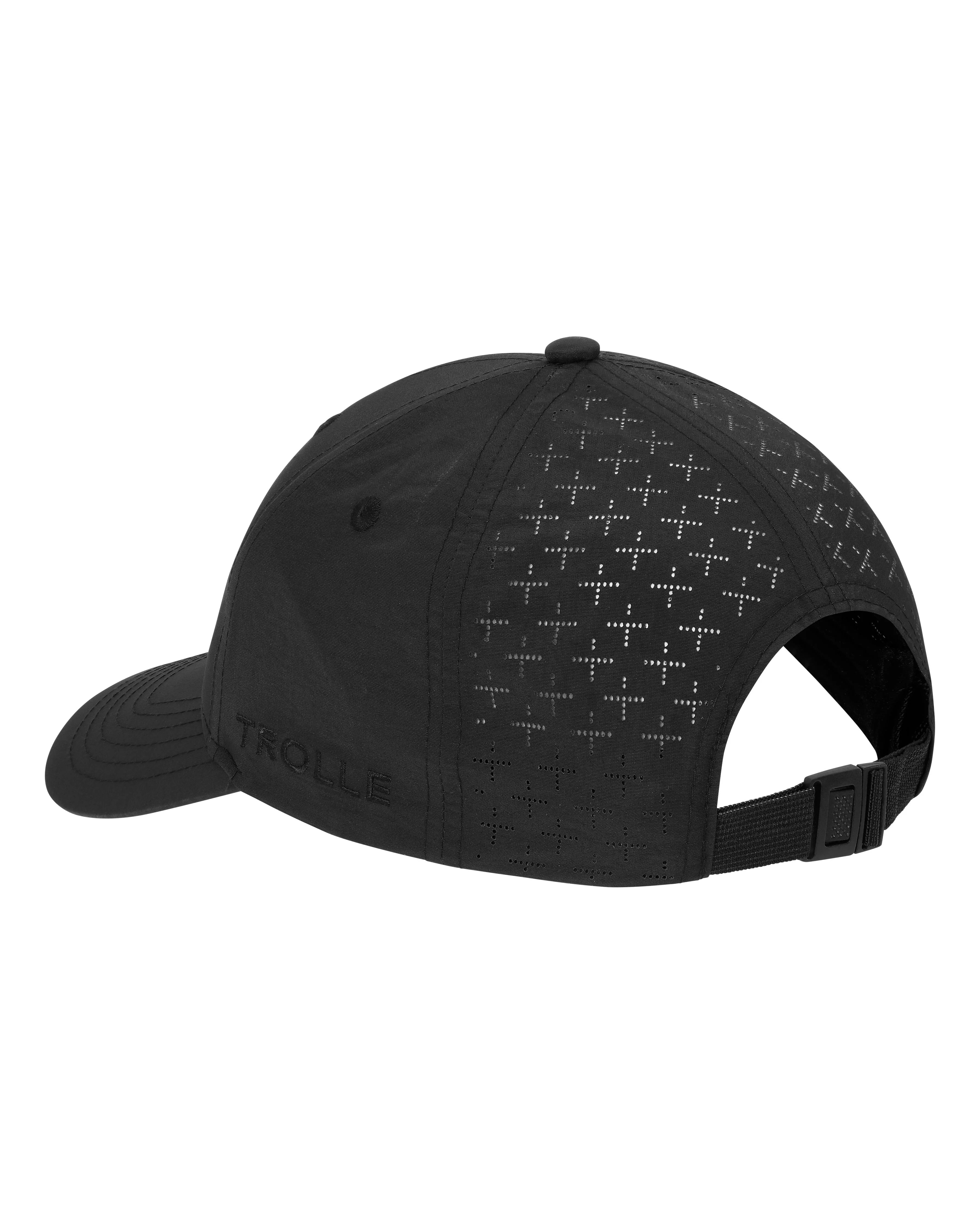 Trolle Star Logo Perforrated Nylon Cap - Sort