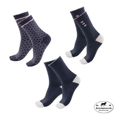 Waldhausen Lucky Heart Strømper - Navy