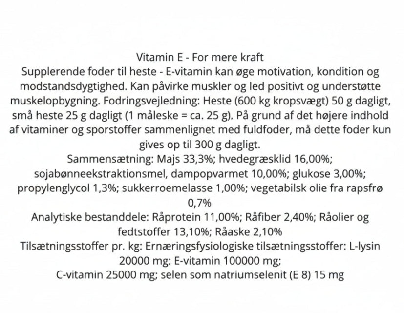 Waldhausen Vitamin E Forte 1 Kg.