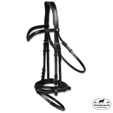 Waldhausen Blackshine S-line Trense - Sort