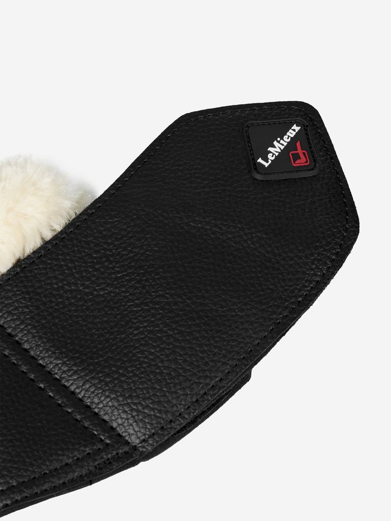 LeMieux Fleece Wrapround Klokke - Sort/Natur