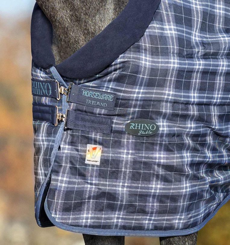 Rambo Rhino Original Vari-Layer Stalddækken 200g - Navy Check