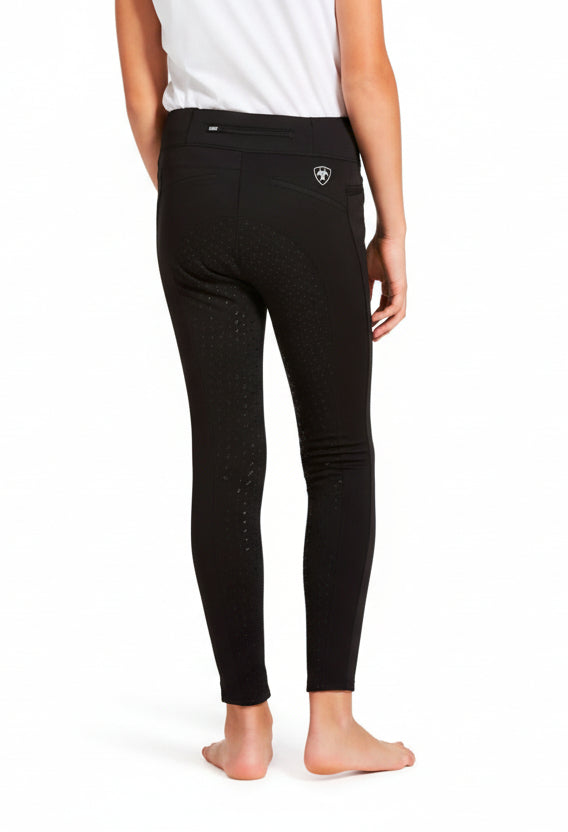 Ariat Attain Tights m. Fuldgrip til Børn - Sort