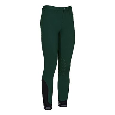 Cavalleria Toscana Piping Logo Ridebukser m. Knægrip til Børn - Green