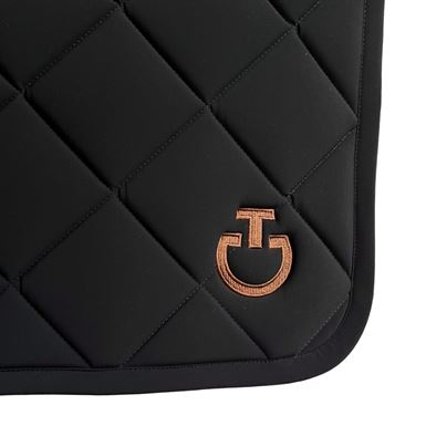 Cavalleria Toscana Diamond Quilted Springunderlag - Sort/Toffee Brown