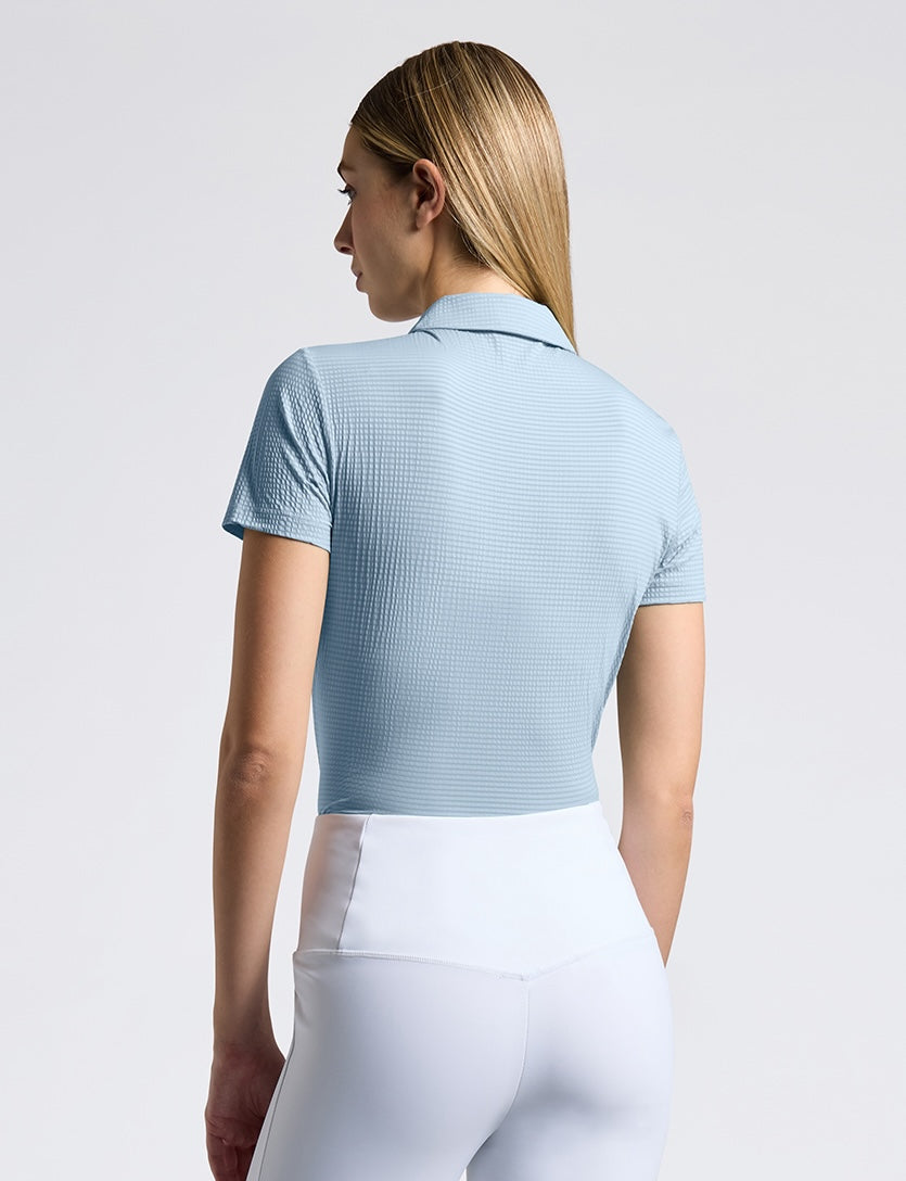 Cavalleria Toscana Jersey Polo T-Shirt - Blue Fog
