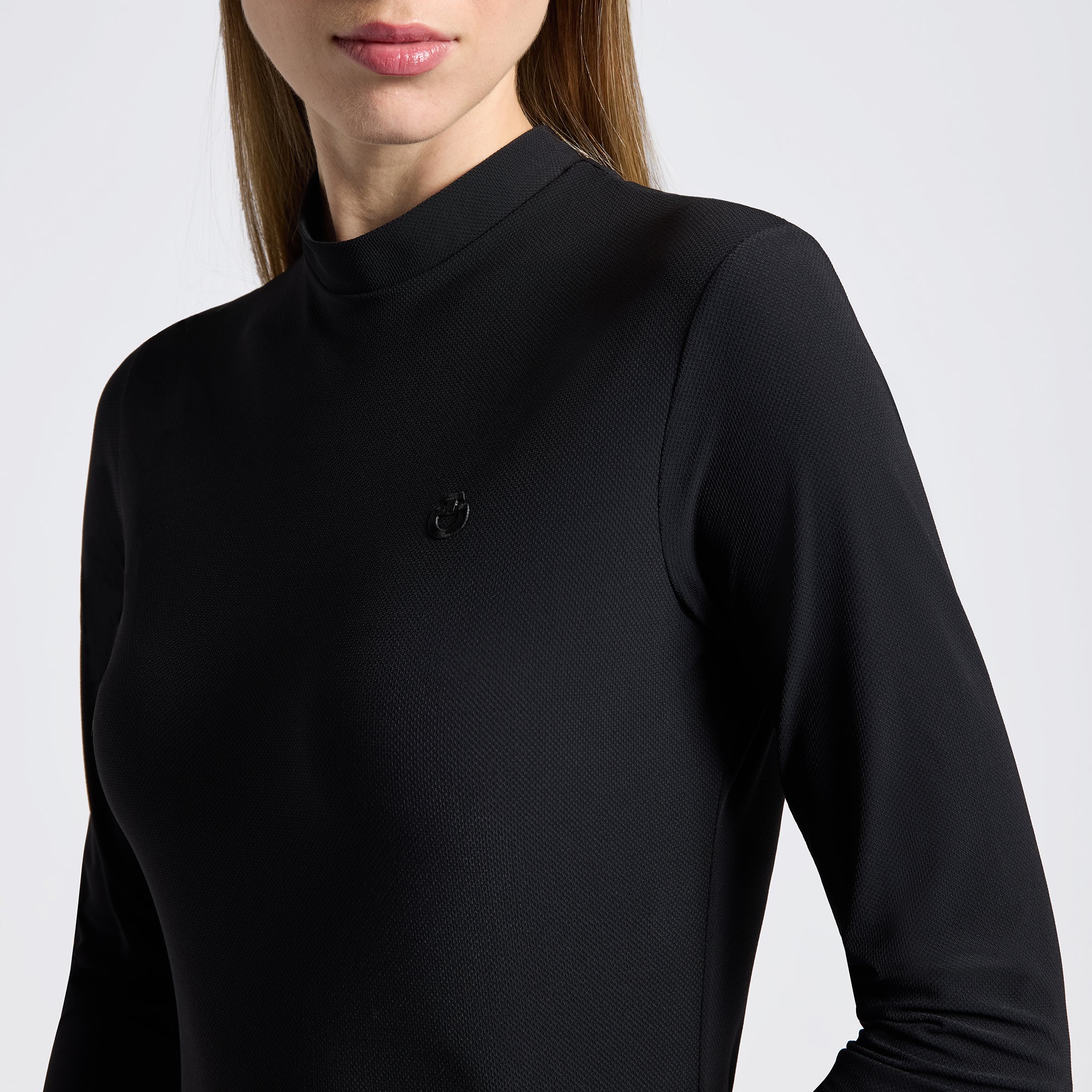 Cavalleria Toscana Jersey Ridebluse - Sort