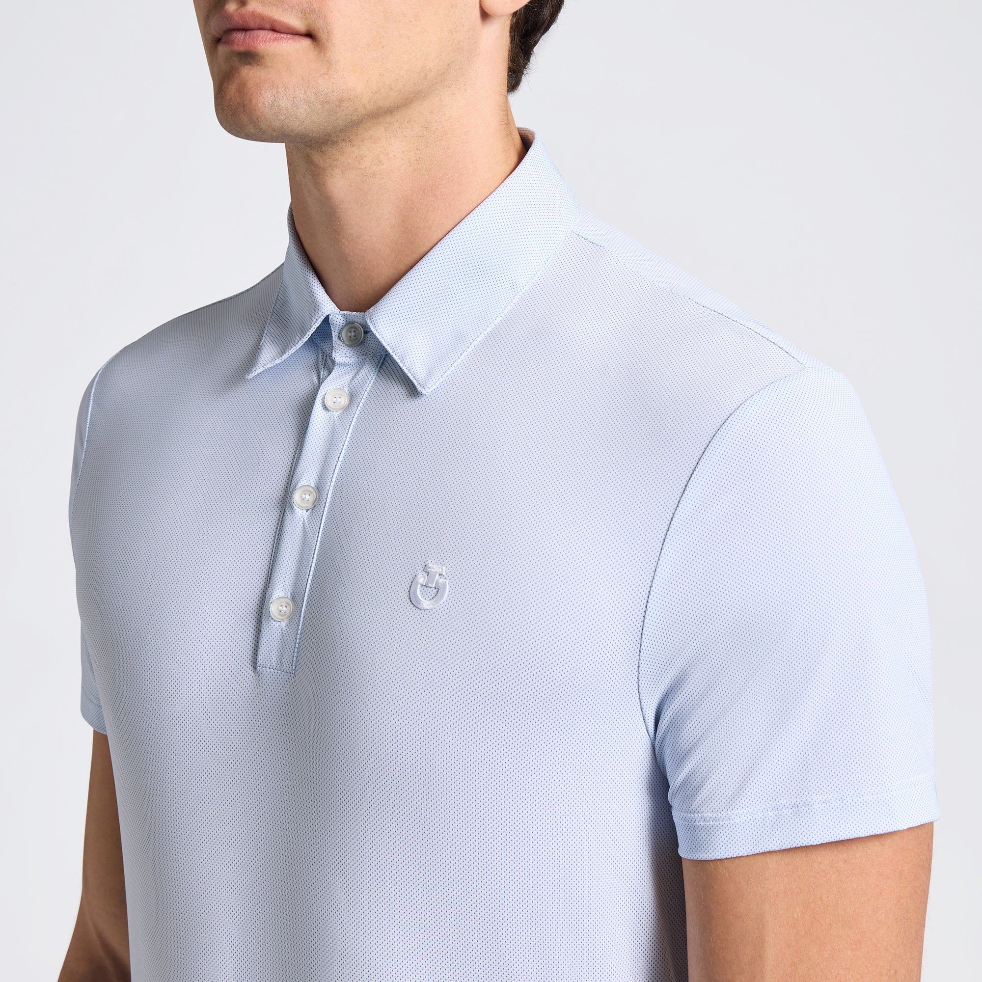 Cavalleria Toscana Oxford Trænings Polo Herre - Oxford Blue Print