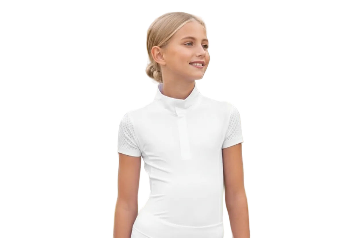 Covalliero Stævnebluse Børn - Hvid