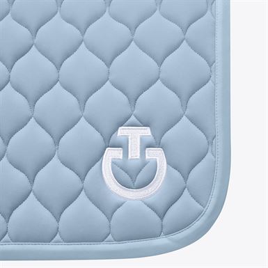 Cavalleria Toscana Circular Quilted Springunderlag - Blue Fog