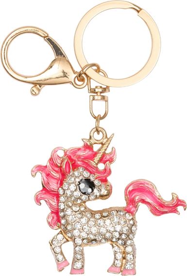 Equipage Unicorn Glitter Nøglering - Misty Rose