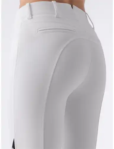 Equiline Adelle Ridebukser Med Fuldgrip - Hvid