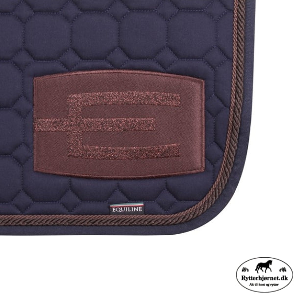 Equiline Octagon Springunderlag - Blå/Glitter Bronze