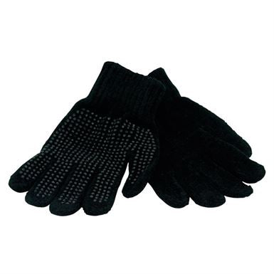 Equipage Mini Magic Ridehandsker m. Grip til Børn - Sort
