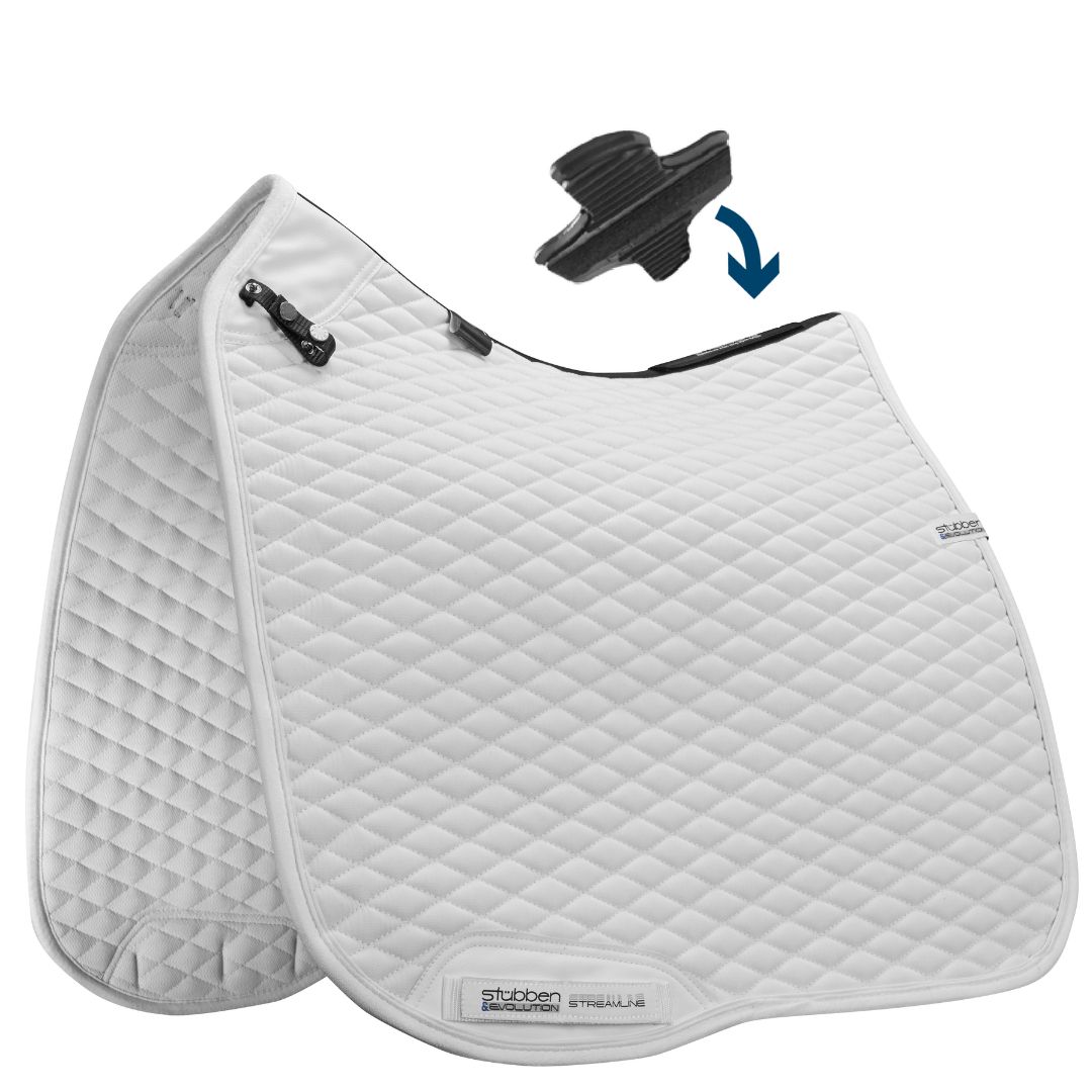 Stübben Streamline Dressurunderlag - Hvid