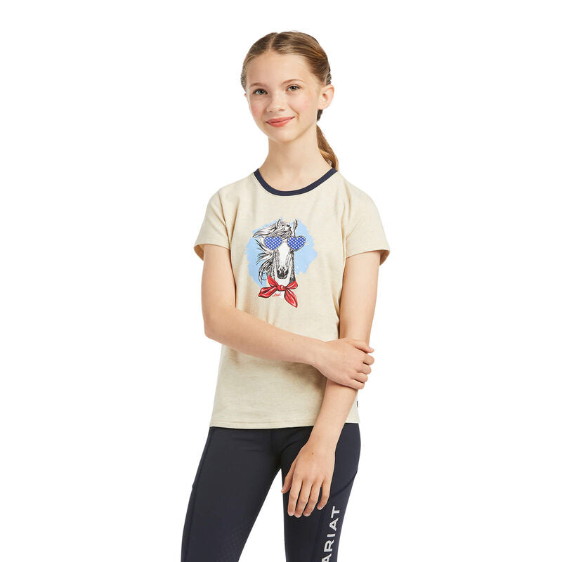 Ariat Fabulous T-Shirt Til Børn - Oatmeal