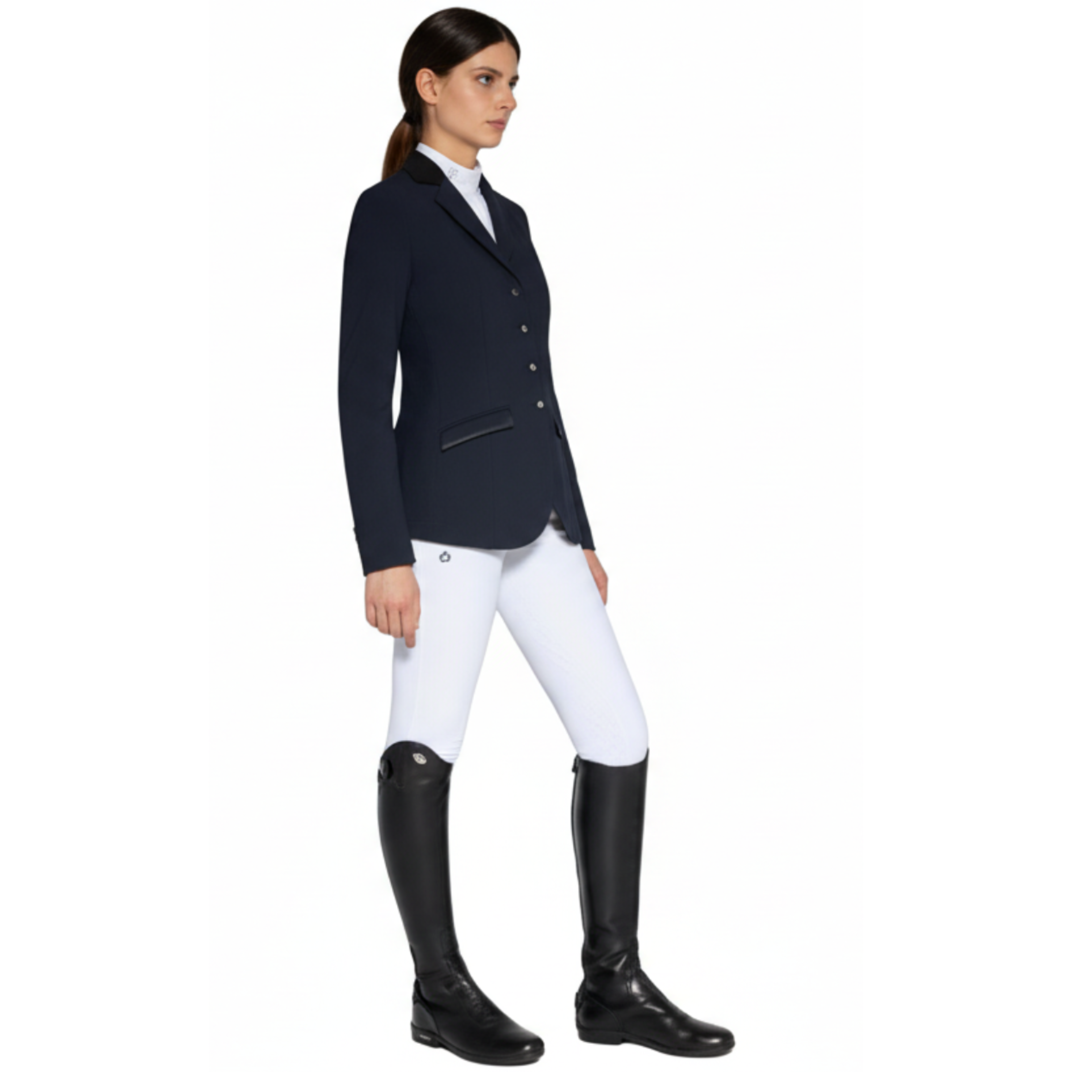 Cavalleria Toscana Jersey Stævnejakke M. Lynlås - Navy