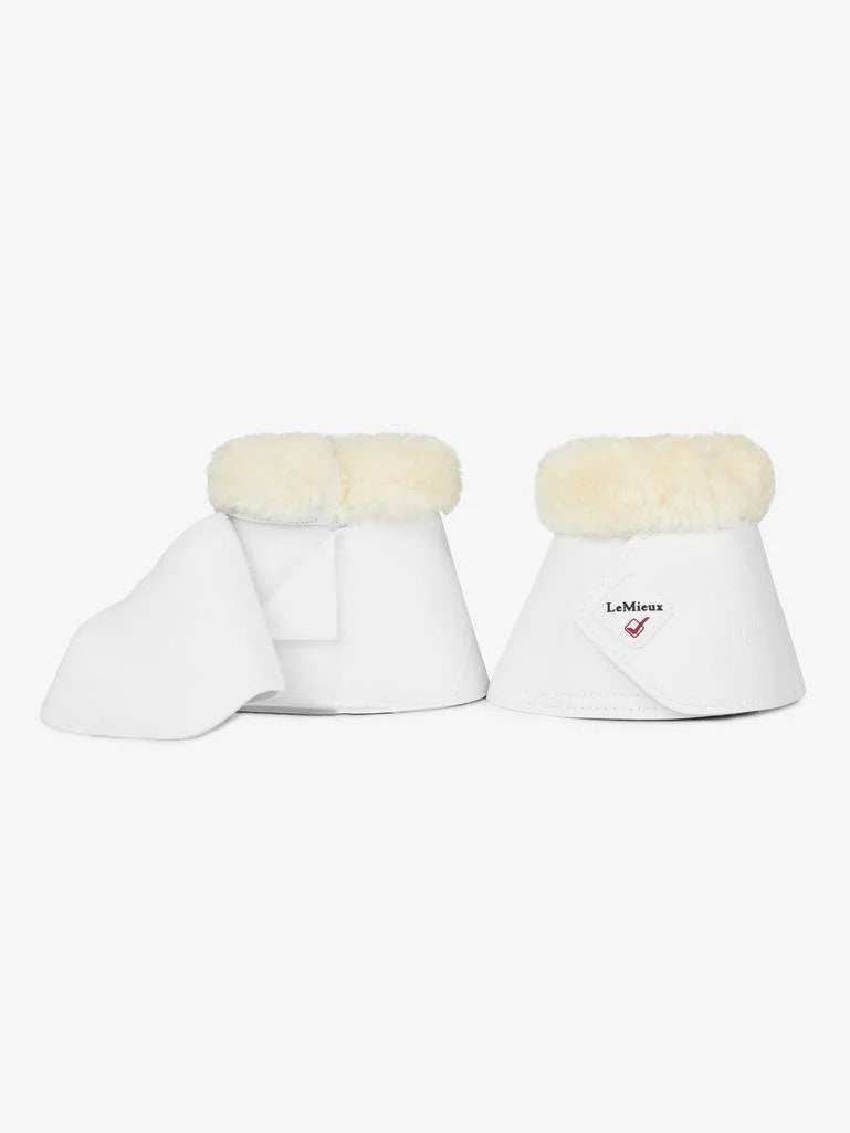 LeMieux Fleece Wrapround Klokke - Hvid/Natur