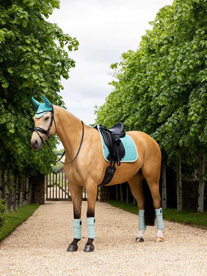 LeMieux Suede Square Dressurunderlag - Lagoon