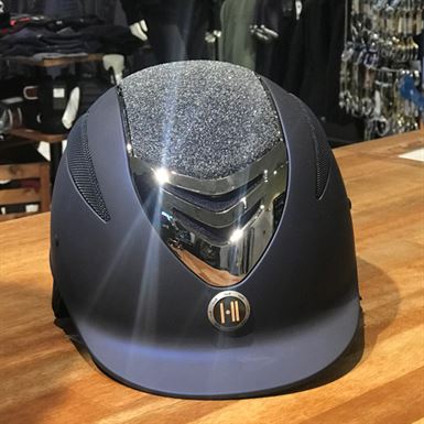 OneK Defender Pro Matt Ridehjelm m. Glittertop & Chrome - Blå