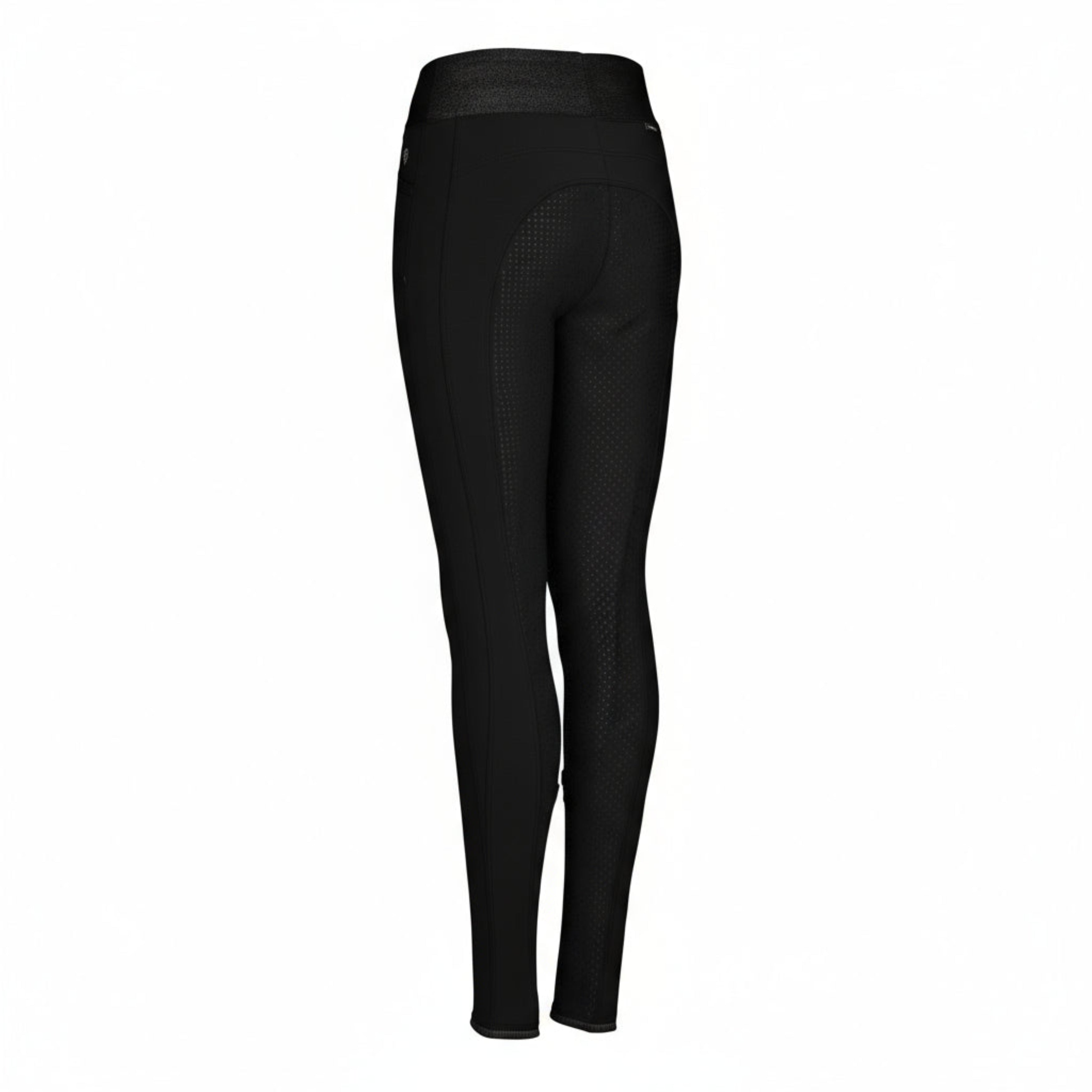 Pikeur Athleisure Ida Softshell Vinter-tights m. Fuldgrip til Børn - Sort