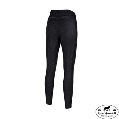 Pikeur Brinja Fuldgrip Ridebukser - Sort Denim