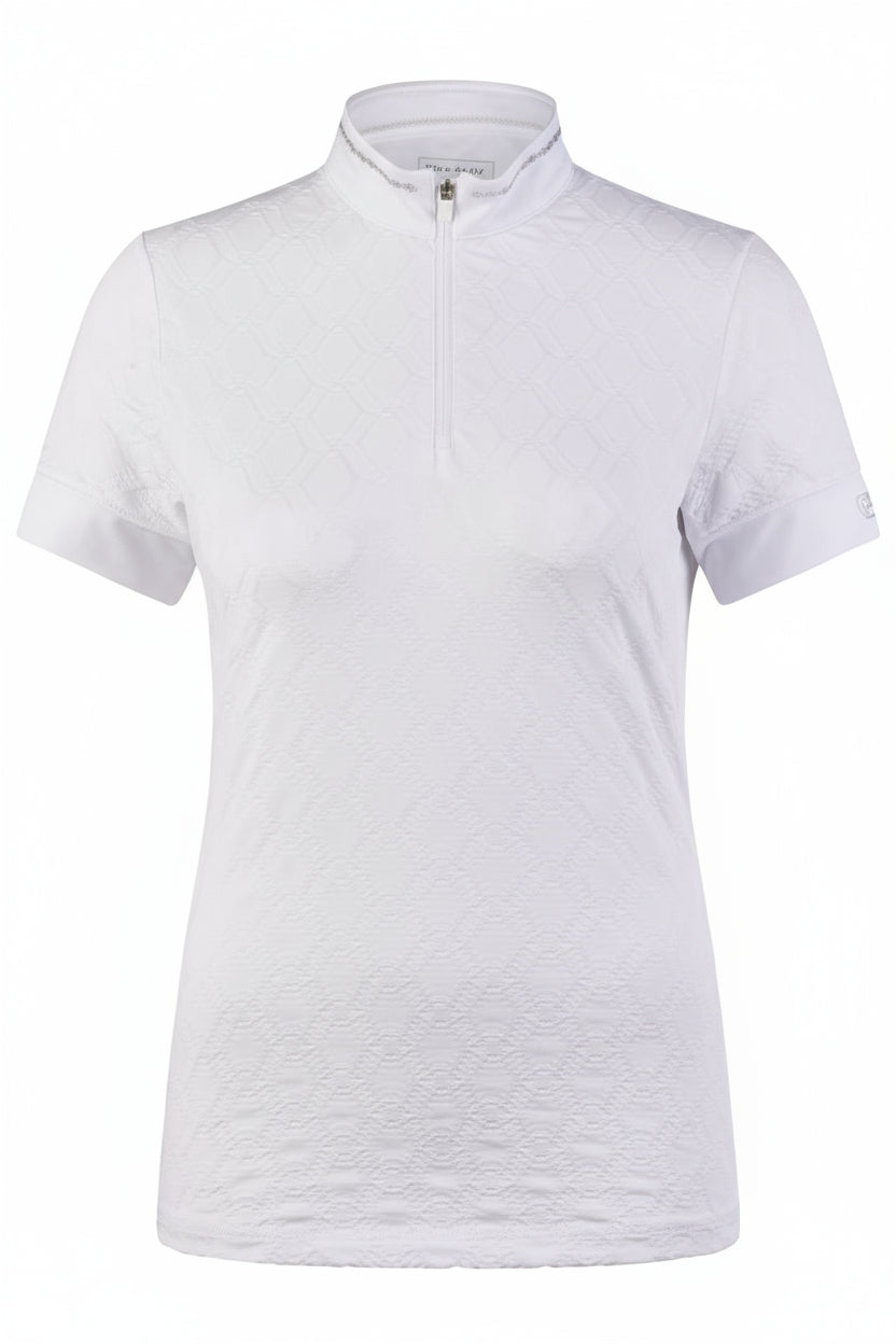 Pikeur Stævne Bluse Med Sten - Hvid