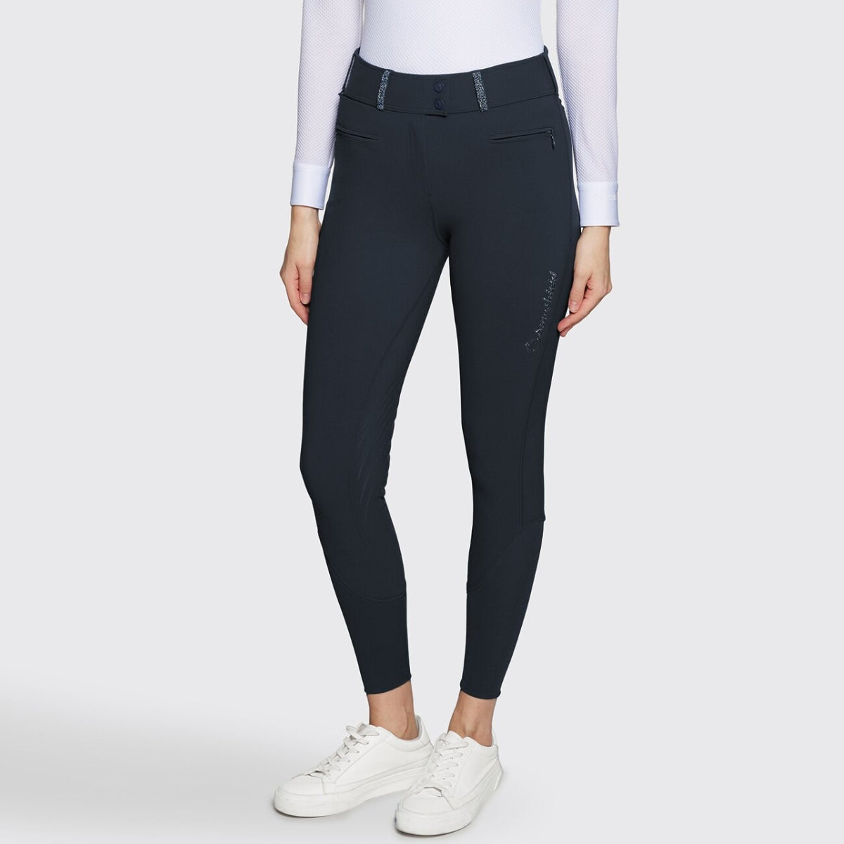 Samshield Clara Nova Ridebukser M. Fuldgrip - Navy